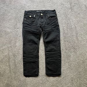 Y2K Kosmo Jeans Japan Mens Size 29X22 Cut Short